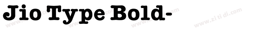Jio Type Bold字体转换